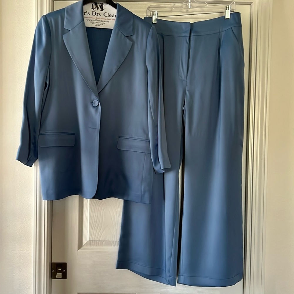 Bar III Blue Blazer and Pants Set